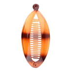Accesoriu tip banana pentru prins parul din plastic PZS002NN - Maro